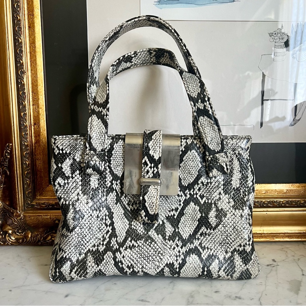 Vintage Faux Snakeskin Bag